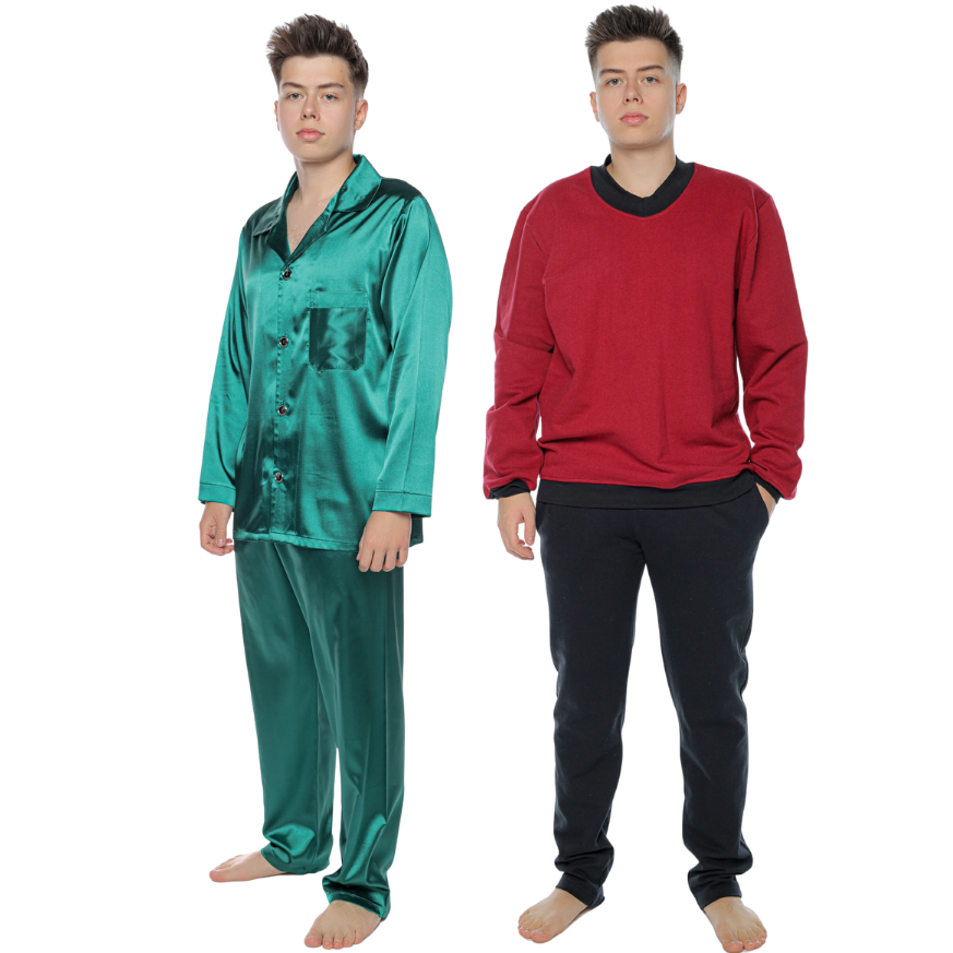 Pijamale cu mânecă lungă bărbați