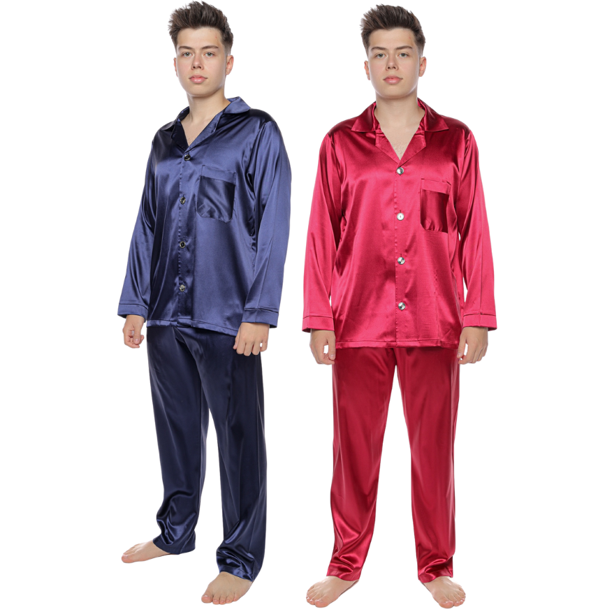 Pijamale clasice cu nasturi bărbați
