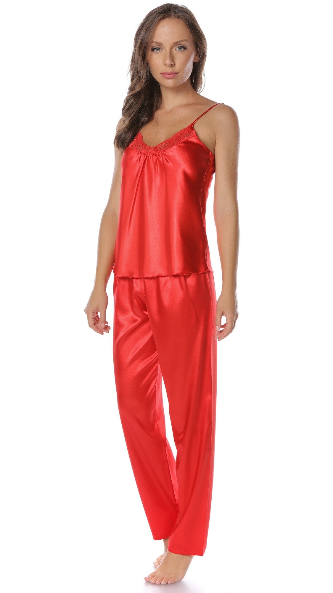 Set Pijama din Satin pentru Damă - Ioana