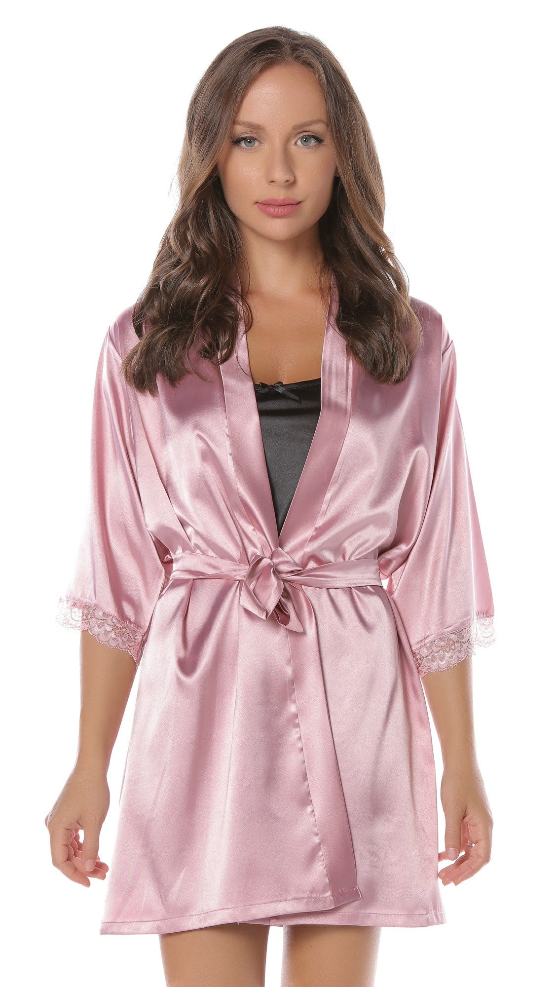 Halat scurt din Satin pentru Damă - Alina