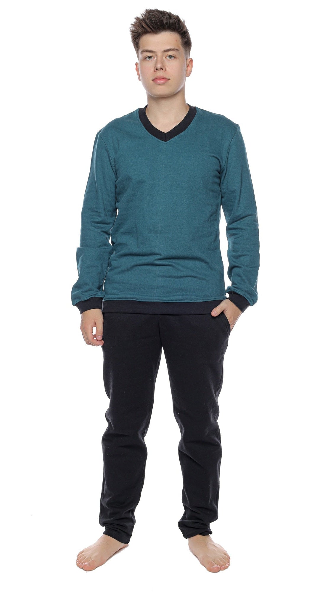 Set Trening din Bumbac Vătuit pentru Bărbați – Dragoș