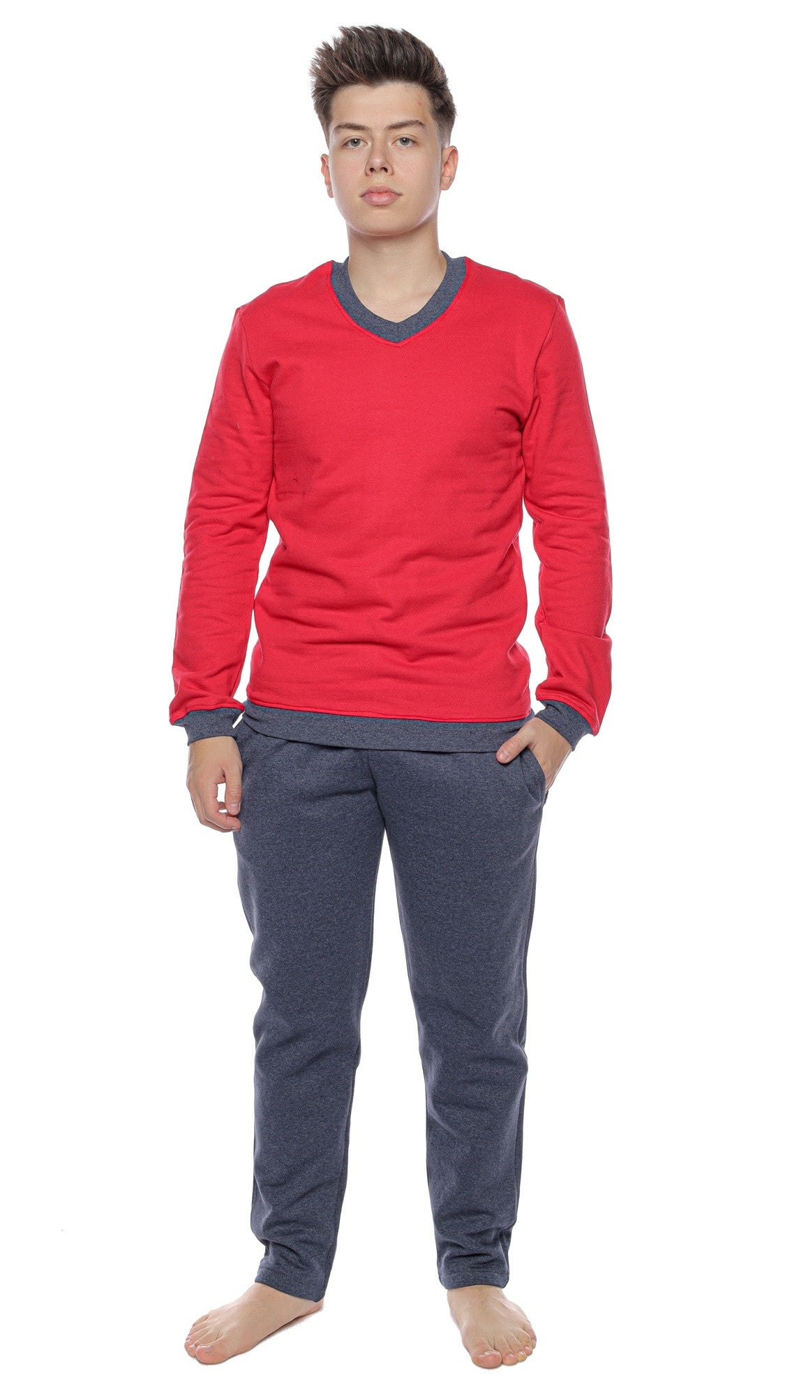 Set Trening din Bumbac Vătuit pentru Bărbați – Dragoș